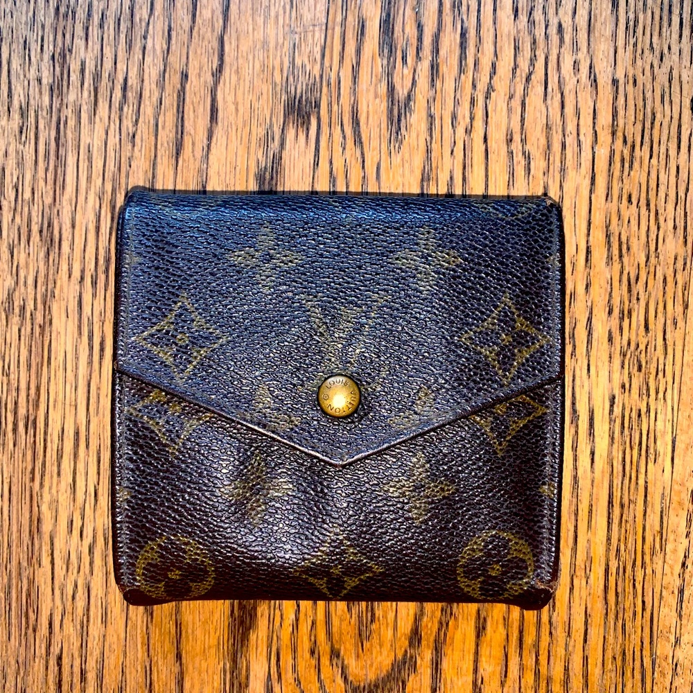 LV MONOGRAM DOUBLE SIDE SNAP WALLET